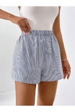 Poplin Women's Buckle and Pocket Shorts