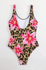 One Piece Leopard Printed Swimsuit - Image 4