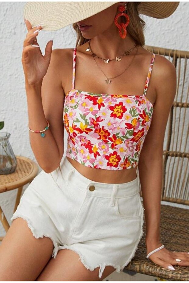 1_org_zoom-1383.jpg Retro Floral Print Backless Crop Blouse - Image 1
