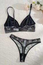 Daisy Printed 2-piece Lined Lingerie Set - Image 2