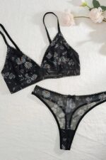 Daisy Printed 2-piece Lined Lingerie Set - Image 3