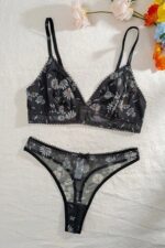 Daisy Printed 2-piece Lined Lingerie Set - Image 4