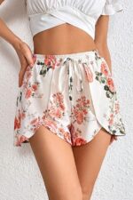 Floral Patterned Drawstring Swim Shorts - Image 3