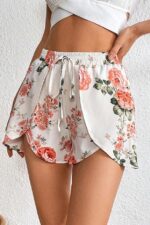 Floral Patterned Drawstring Swim Shorts - Image 4