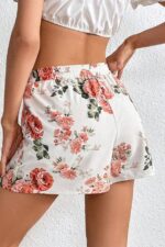 Floral Patterned Drawstring Swim Shorts - Image 5