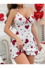 Romantic Cotton Halter Nightgown - Image 4