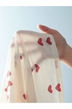 Heart Printed Spaghetti Strap Nightdress - Image 6