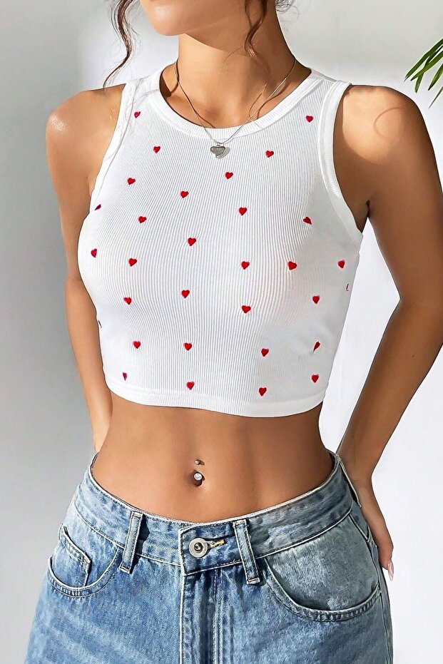 1_org_zoom-49.jpg Heart Printed Mini Crop Top - Image 1