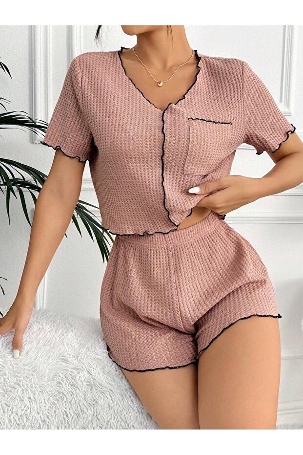 1_org_zoom-793.jpg Dusty Rose Cotton Special Knitted Fabric Pajamas Set - Image 1